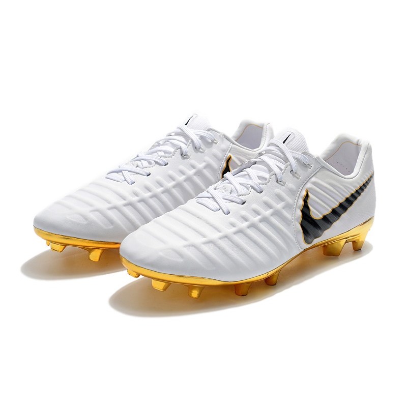 Nike Tiempo Legend Elite FG Bílý Zlato